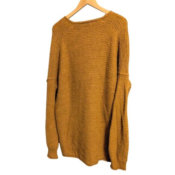 Free People All Mine Oversized Alpaca Blend Sweater Rust Orange Size Large B - Picture 2 of 7